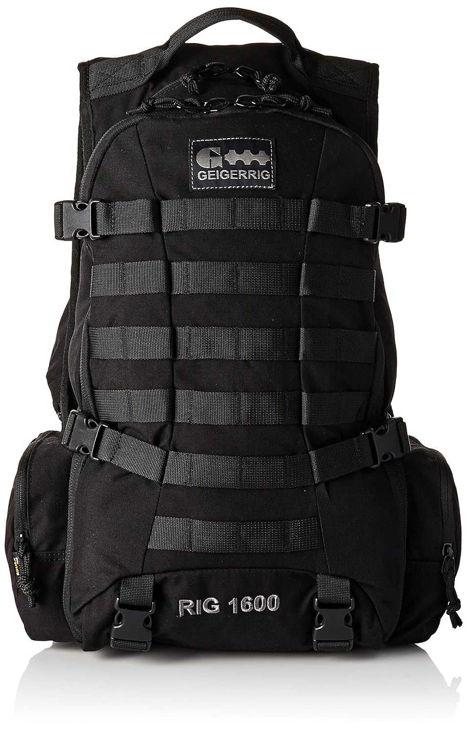 Geigerrig タクティカル 1600 1600 Tactical ガイガーリグ B00e065ojw Rig リグ Black ブラック ハイドレーションバッグ 大勧め Rumble Media