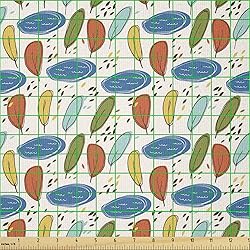 Ambesonne Scandinavian Fabric by The Yard, Cartoon