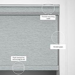 Boolegon Light Filtering Roller Shades for
