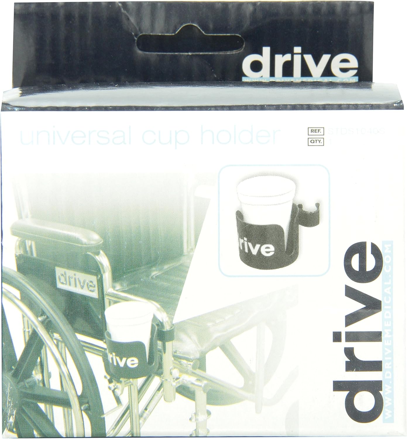 Drive Medical Universal Cup Holder, Black: Kitchen & Dining