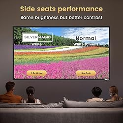 High gain 120 Inch Projector Screen - Wall Mounted