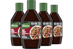 Knorr Concentrated Bouillon just a drop adds deep, rich flavour Beef gluten free, no added preservatives (pack of 4)