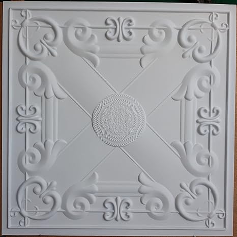 Amazon Com Tin Ceiling Tile In Faux Finishes White Matt Pl22 Pack