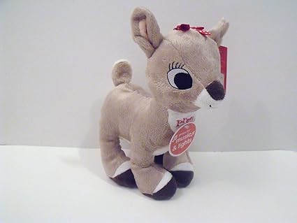 rudolph plush with music and lights