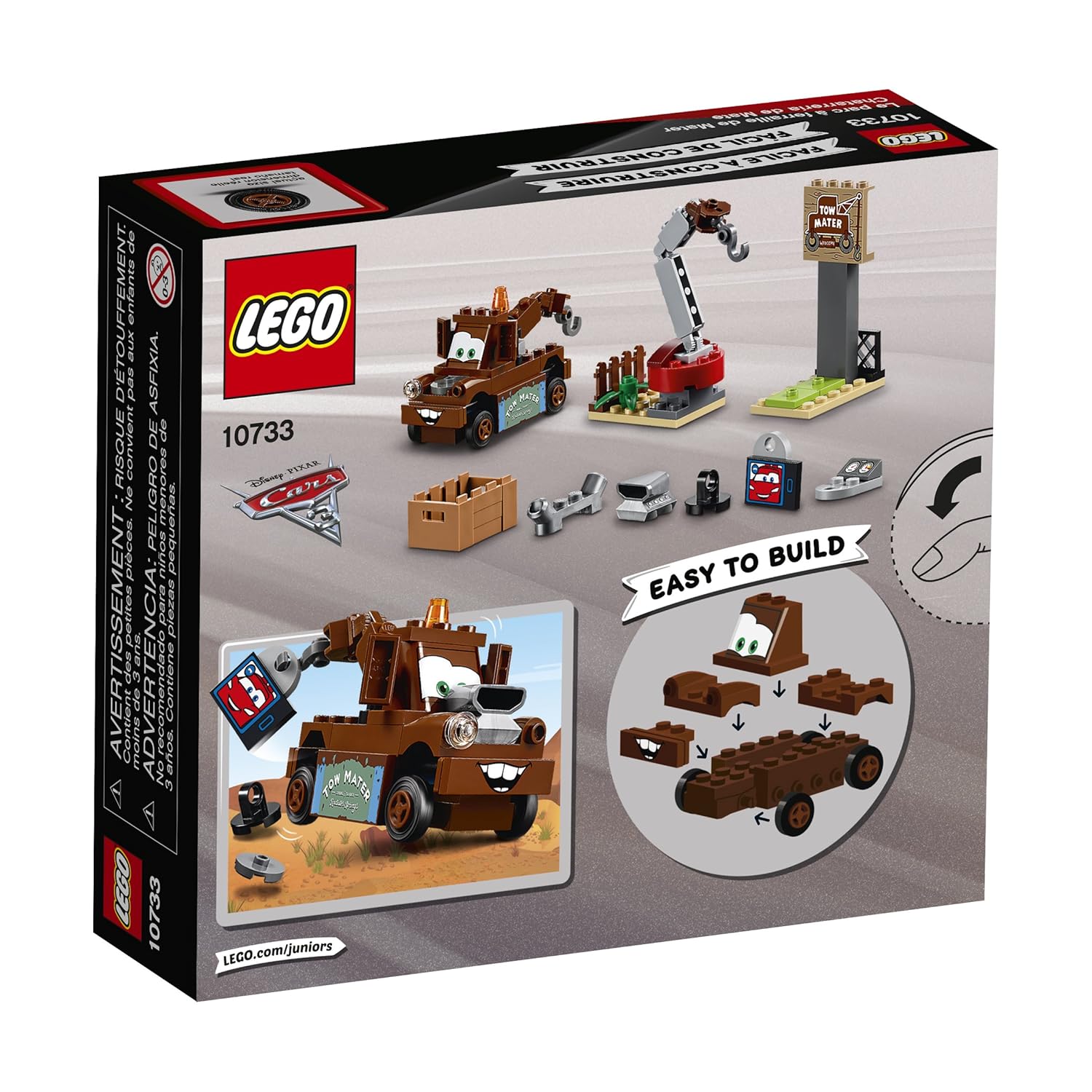 Amazon.com: LEGO Juniors Mater's Junkyard 10733 Building Kit: Toys & Games