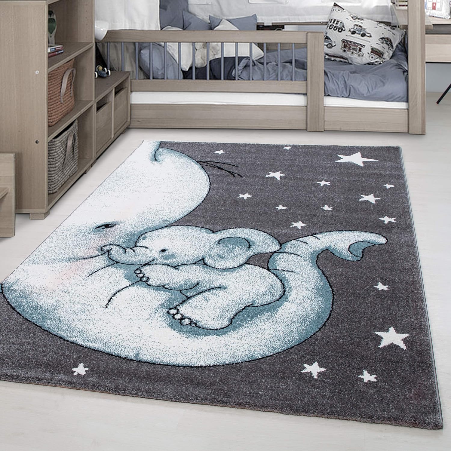 La Chambre De Bebe Bleu Chambre Denfant Tapis Rectangulaire Rond 1 X 1 Cm Blanc Gris Simpex Tapis Pour Enfant Motif Elephant Etoiles Bleu Chambre De Bebe Bebe Puericulture Lemoncitylive Com