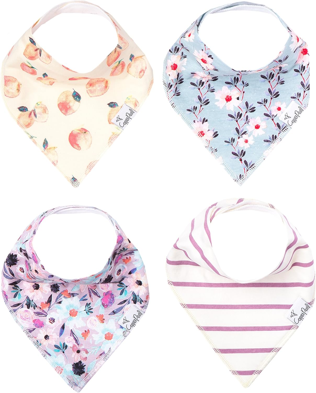 Amazon Copper Pearl(コッパーパール) Baby Bandana Bibs バンダナビブ 4枚セット【インド製