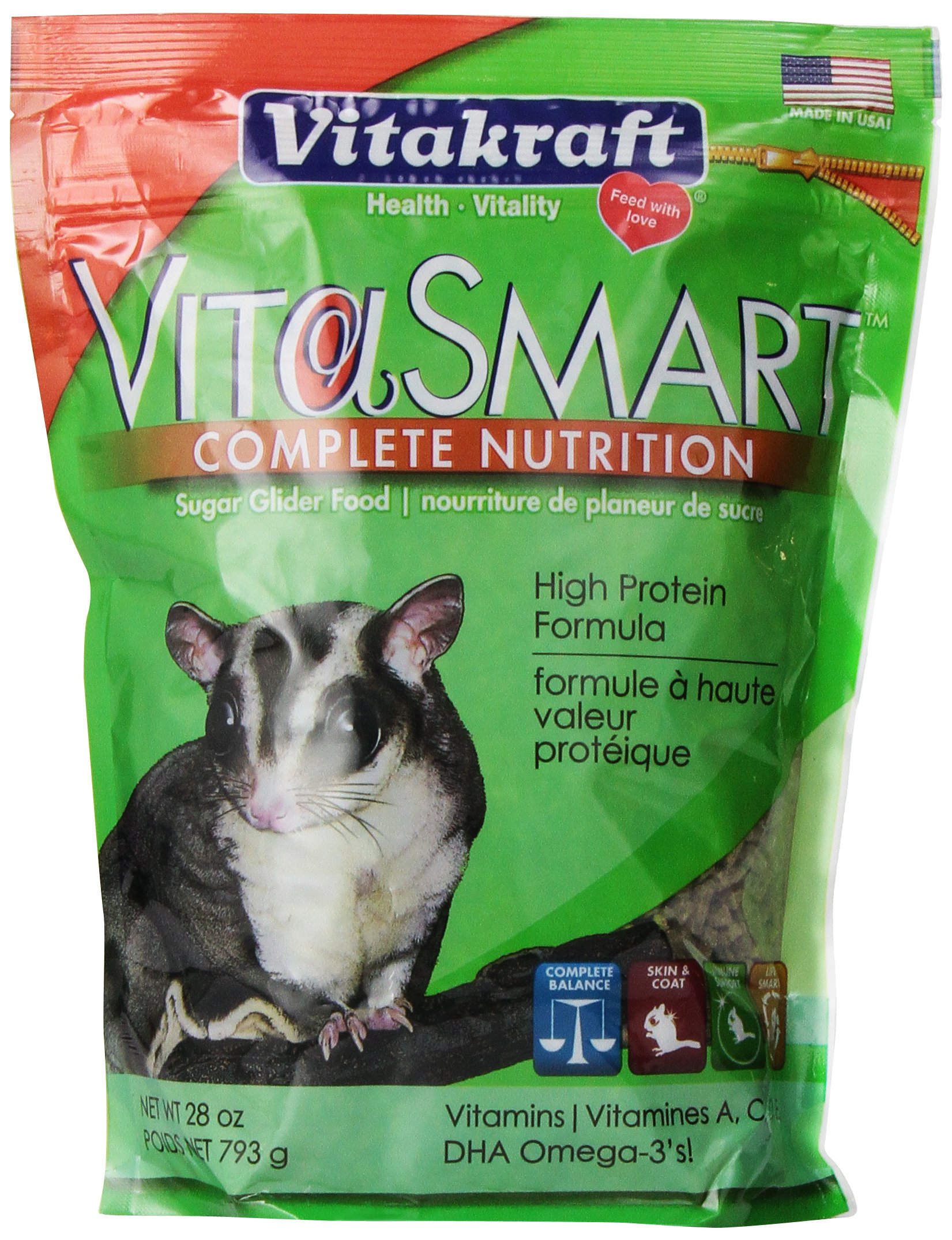 Vitakraft Vitasmart Sugar Glider Food - High Protein Formula 28 Ounce 27 91XtyKC3VRL