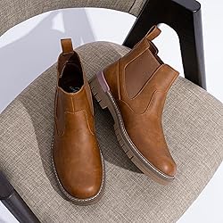 Jousen Mens Boots Retro Chelsea Boots Mens Casual