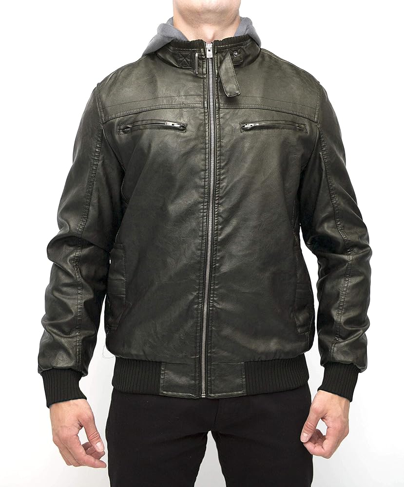 x ray jeans faux leather jacket