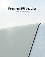 YSAGi Leather Desk Mat Large 80x40 cm Non-Slip Waterproof Grayish Green view 2