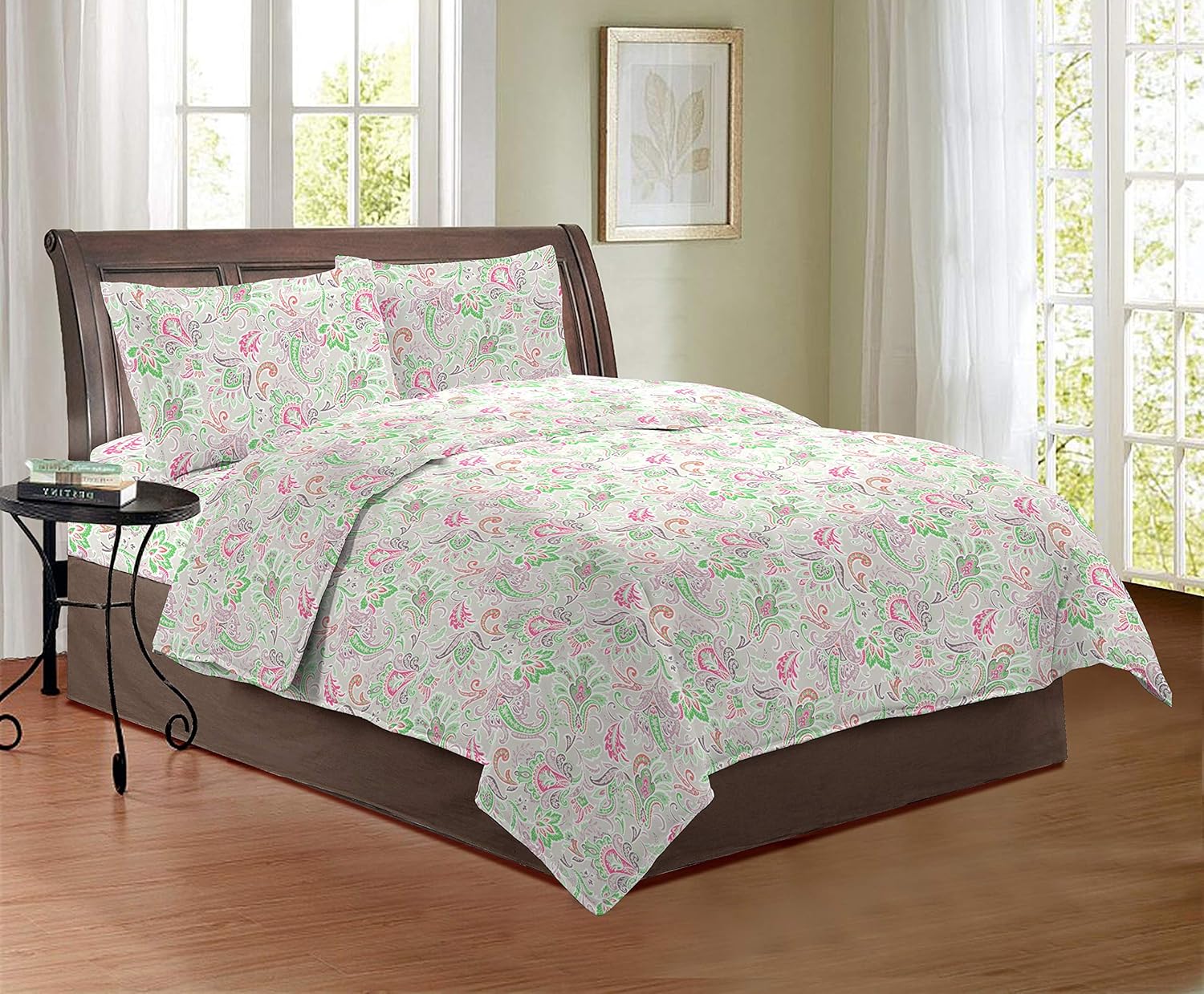 Bombay Dyeing King Size Bedsheet 164 Thread Count 100 Pure Cotton