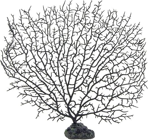 black and white fish tank decorations