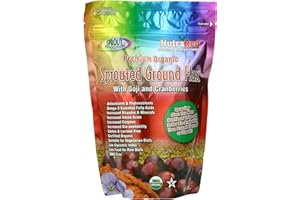 Sprout Revolution Nutrared Sprouted Flax Seed Powder with Goji And Cranberries, 16-Ounce Pouch (Pack of 2)
