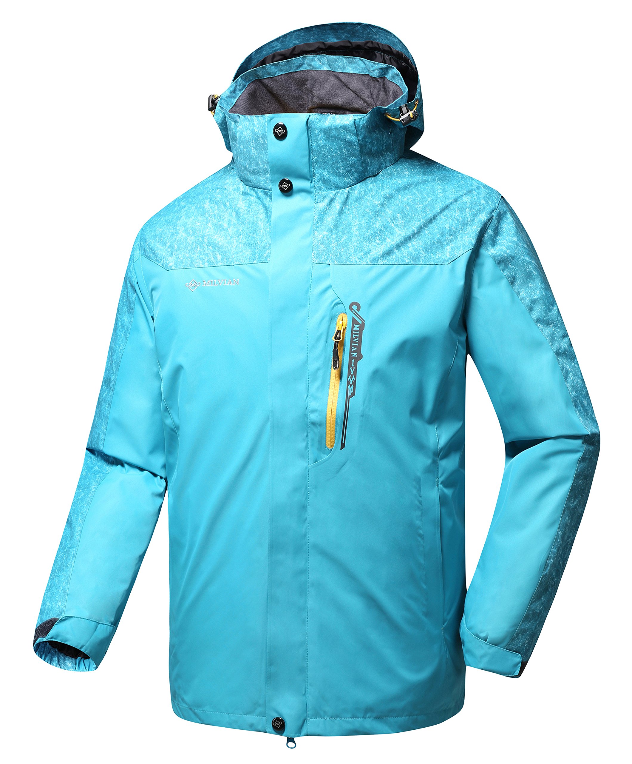 Diamond Candy Men Sportswear Hooded Softshell Outdoor Raincoat Waterproof Jacket