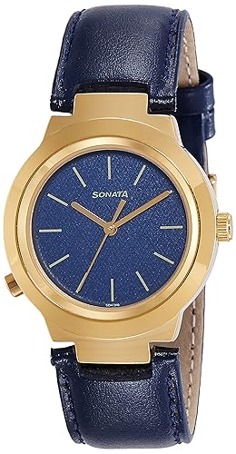 Sonata Act Safety Watch Analog Blue Dial Women's Watch - 90057YL04