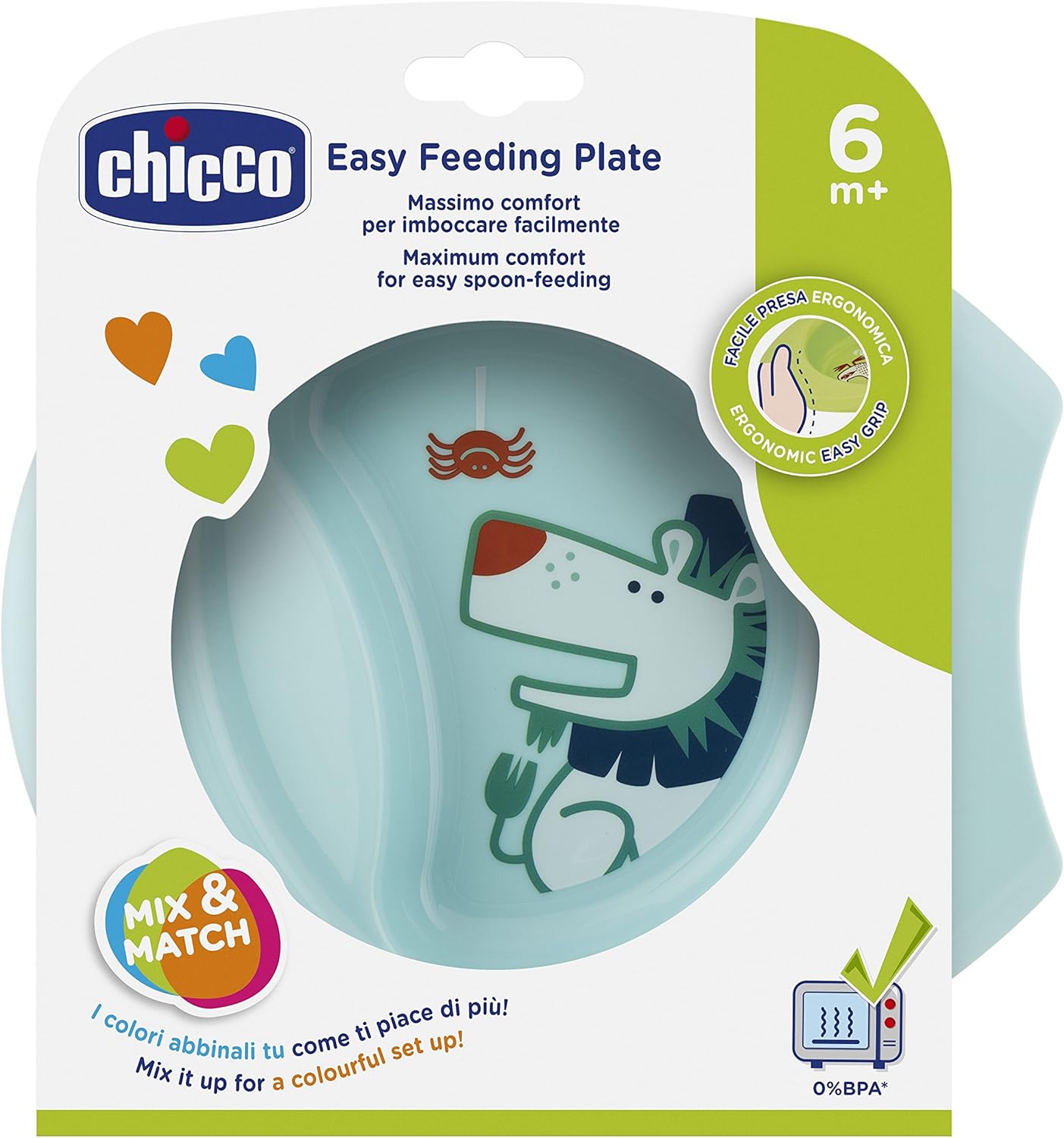 Chicco Easy 00016001100000 Bowl 6 m +, Blue, 1 Stück (1er Pack)
