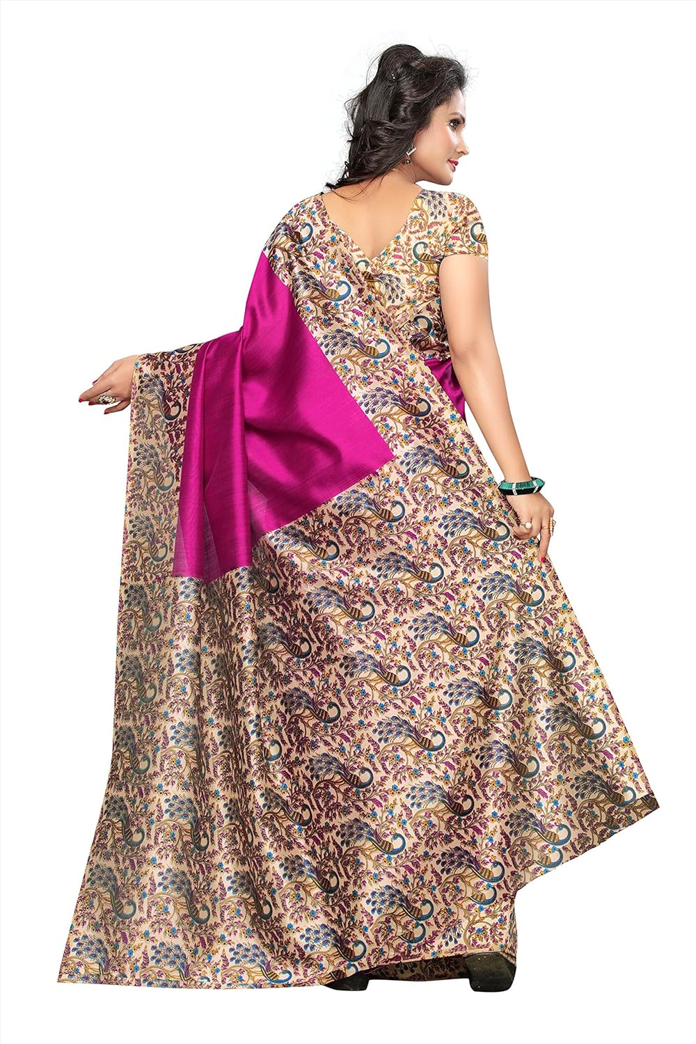 winza designer silk saree with blouse piece