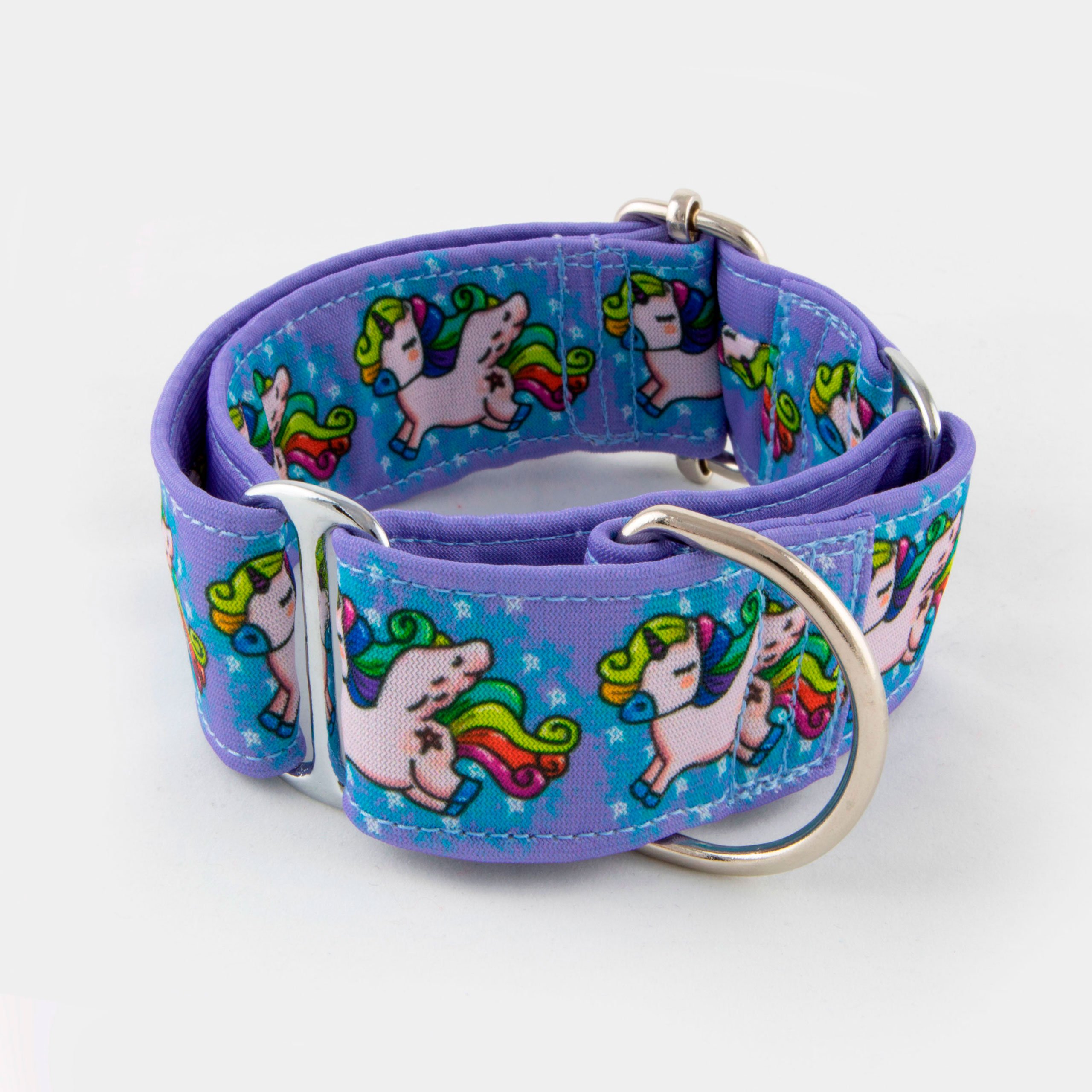 Galguita Amelie 0634438224778 Unicorn Rainbow Dog Collar, M