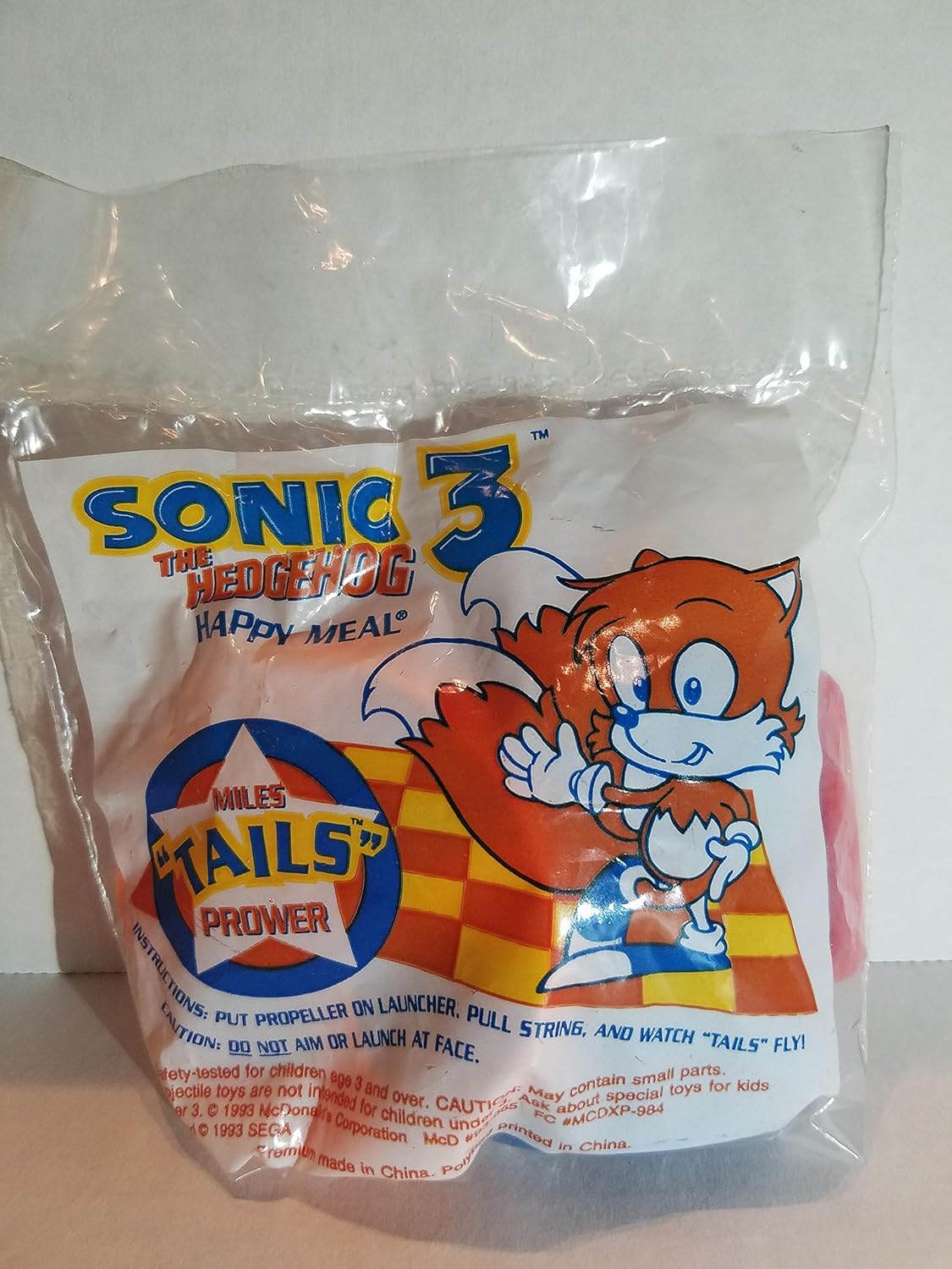 McDonalds Sonic 3 The Hedgehog full set with under 3 toy