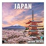 RED EMBER Japan 2025 Wall Calendar 12 Month | 12" x