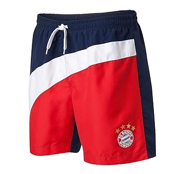 FC Bayern München Badeshorts 17 gratis Sticker München Forever, Badehose/Bathing Shorts/Pantalones Cortos de baño/Shorts de b