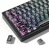 dagaladoo Grey Clear keycaps,Transparent keycaps 60