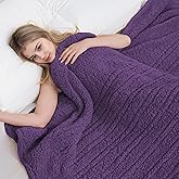 Eydna Electric Heated Blanket Full Size 72"×84" with 9 Heating Levels & 1-10Hs Auto Off,Double Sided Plush Sherpa, Energy Efficient, Machine Washable, for Couch & Bed, Dark Purple