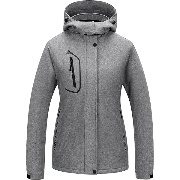 SNOWVERB Unisex Waterproof Ski Jacket - Insulated Snowboard Coat With Hood (10K/10K)