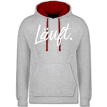 Statement Shirts - Läuft - Statement - Kontrast Hoodie