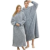 PJGGZ Snuggy Hooded Blanket for Adult, Wearable Blanket Hoodies for Women & Men Warm Cozy Sherpa Sweatshirt with Giant Pocket