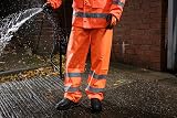 Blackrock Hi Viz Orange Waterproof Overtrousers EN20471 Rail Safety Large view 3
