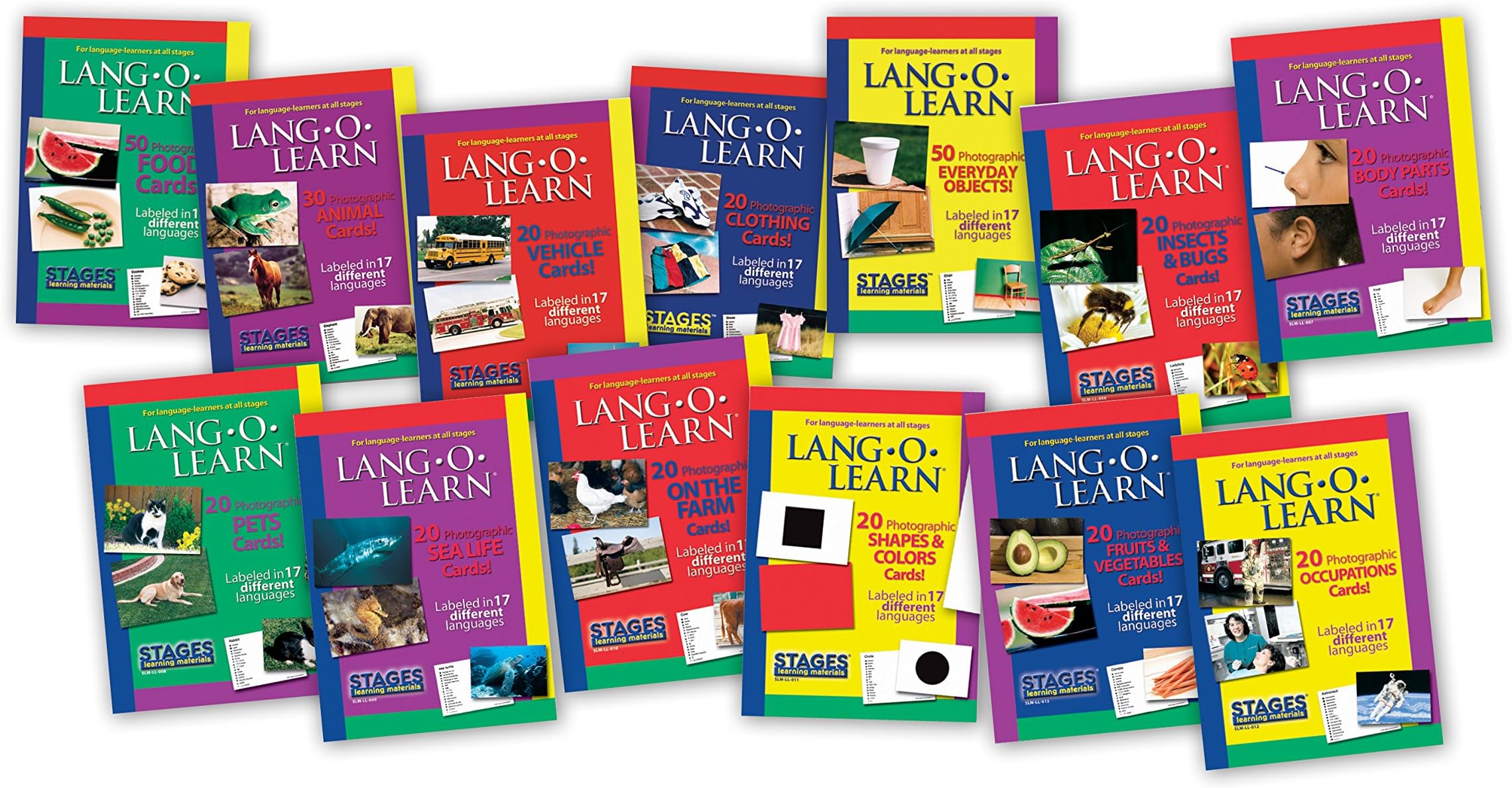 Stages Learning Materials Lang-O-Learn 13 Box Photo Flash Cards