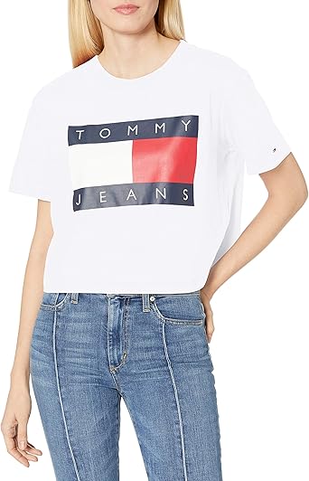 tommy hilfiger crop tee