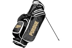 Team Golf NCAA Birdie Stand Golf Bag, Lightweight, 14-Way Club Divider, Spring Action Stand, Insulated Cooler Pocket, Hook-and-Loop Fastener Glove and Umbrella Holder & Padded Handles