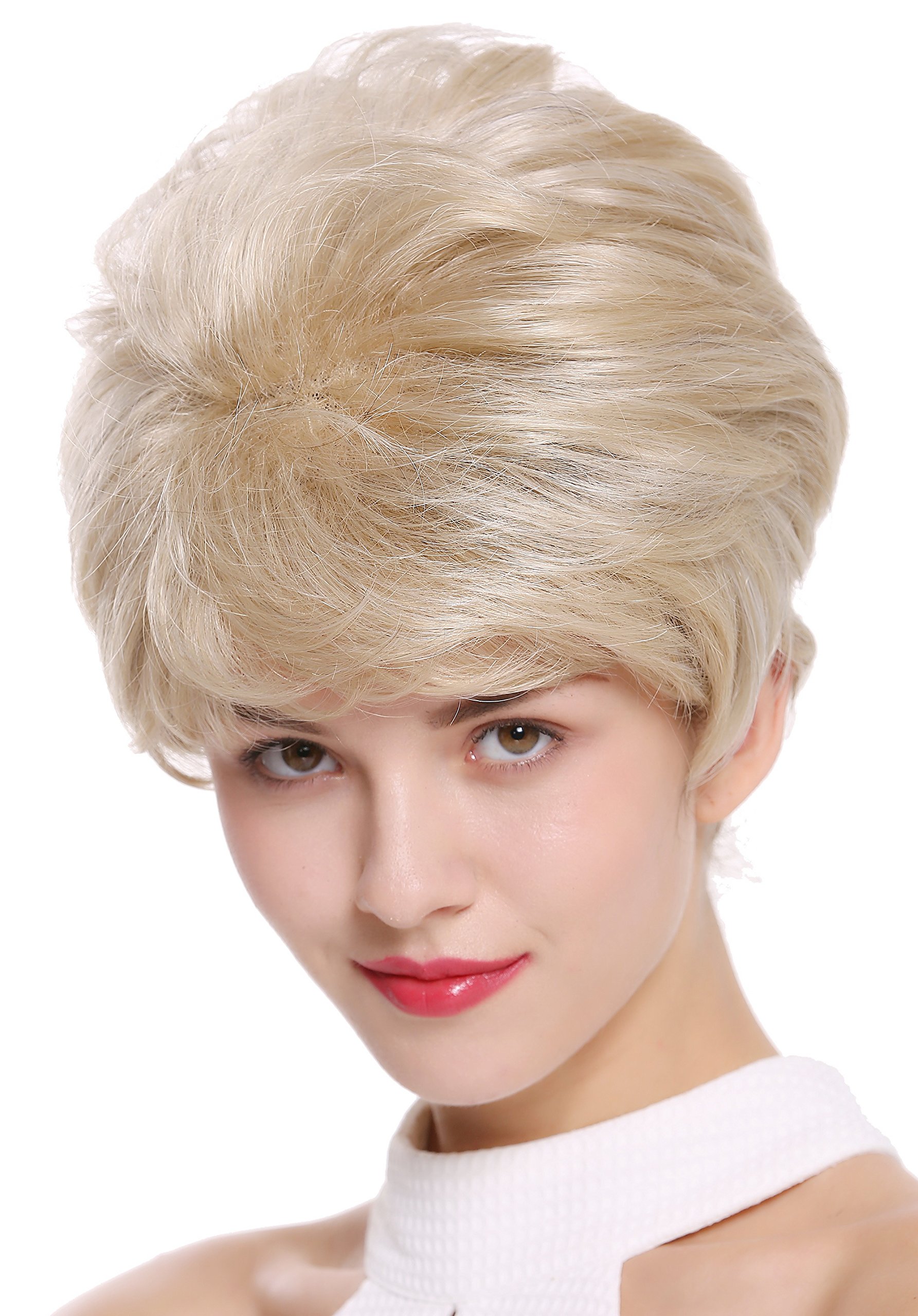 WIG ME UP - DW2461-22H51 Lady Gents Man Quality Wig short teased voluminous blond with gray