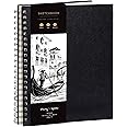 Artist’s Sketchbook Hardcover – 200GSM Very Thick Paper – Large, Spiral Sketch Book for Kids, Drawing and Mixed Media – Sketc