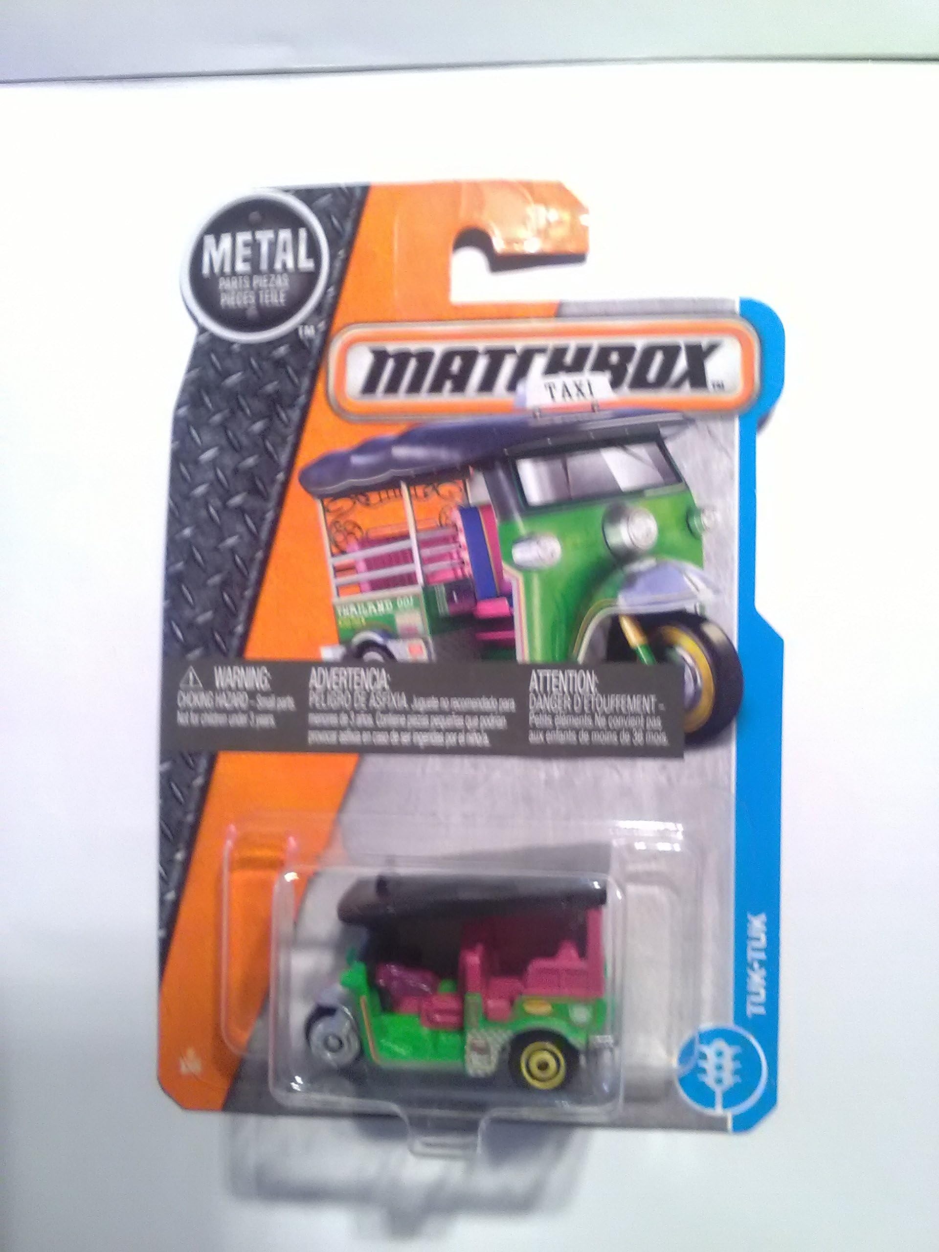Matchbox Set of 4 - Tuk-Tuk + 71 Nissan Skyline (Blue) + 15 Suburu WRX + Dune Chaser