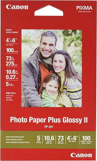 canon photo paper plus glossy ii 4x6