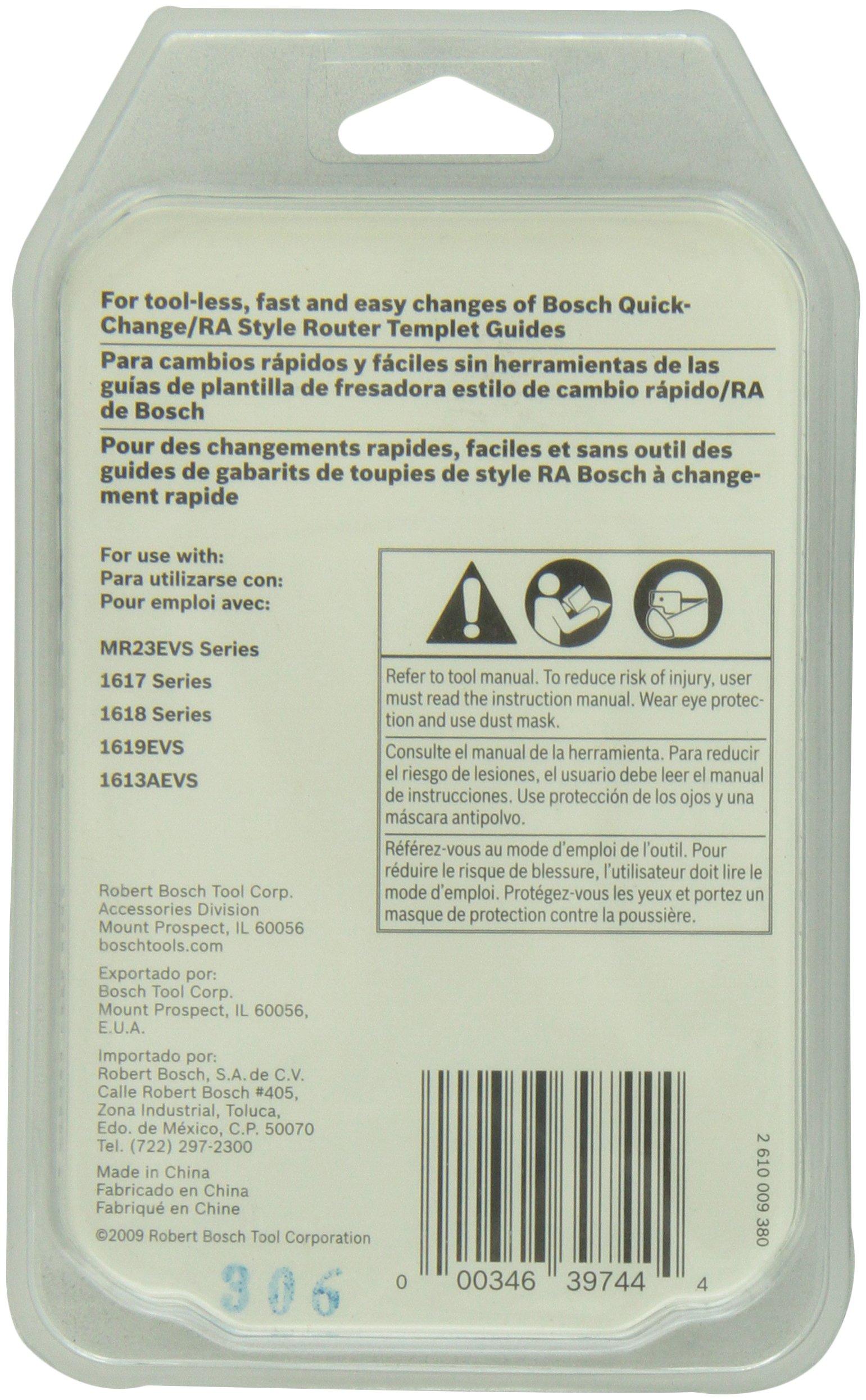 Bosch RA1126 Quick Change Template Guide Adapter on Galleon Philippines