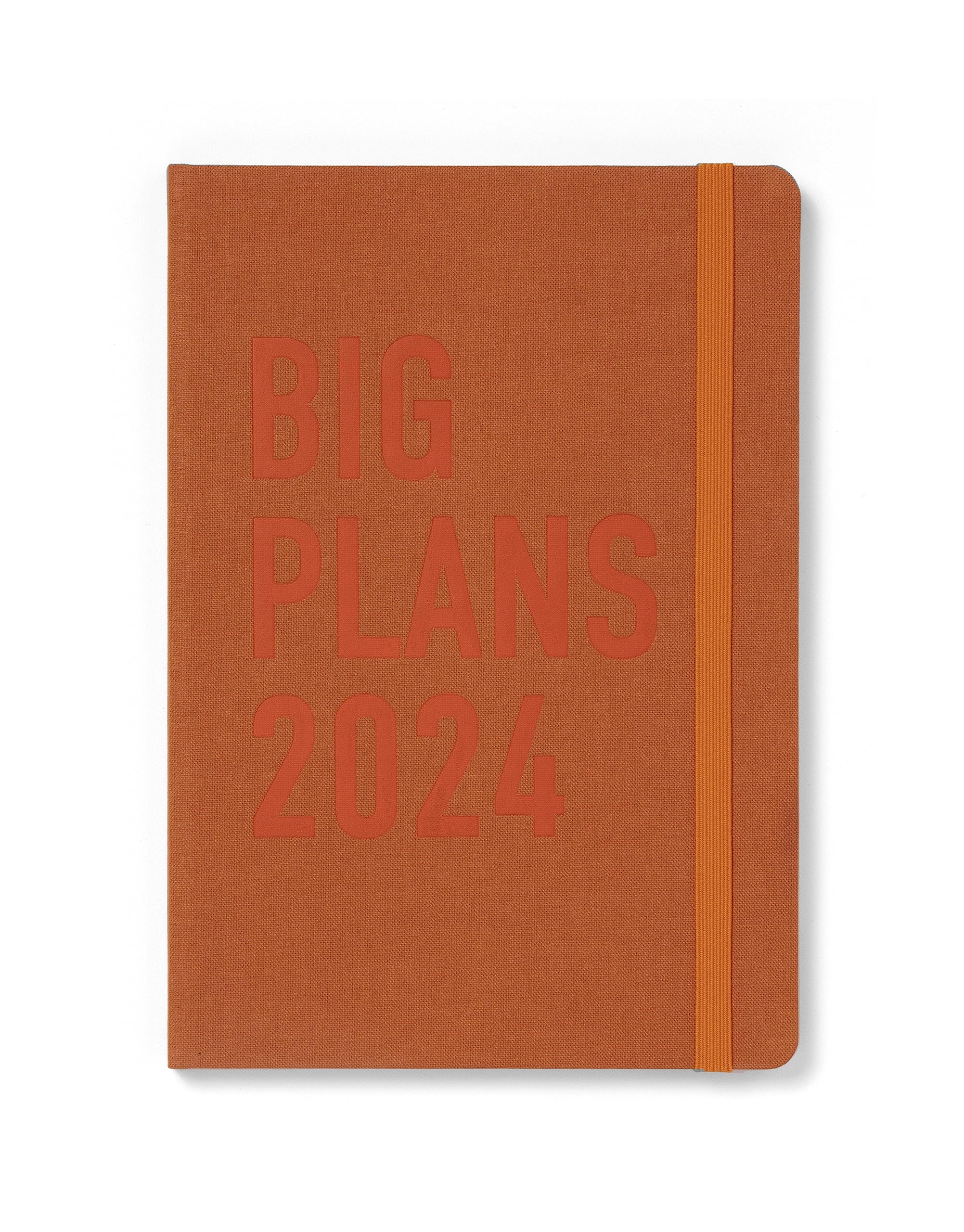 Letts Big Plans A5 2024 day to page with appointments diary - rust