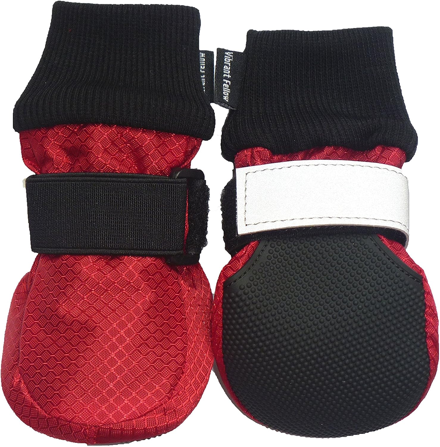 Vibrant Fellow Dog Shoes Warm for Winter Walking Paw Protector Dog Boots Soft Protective, Dog Booties Skid-proof, Set of 4 - Image 3