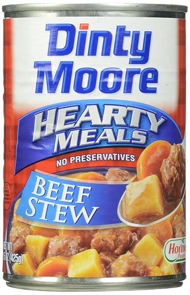 DINTY MOORE BEEF STEW, FRESH POTATOES & CARROTS, 15 OZ