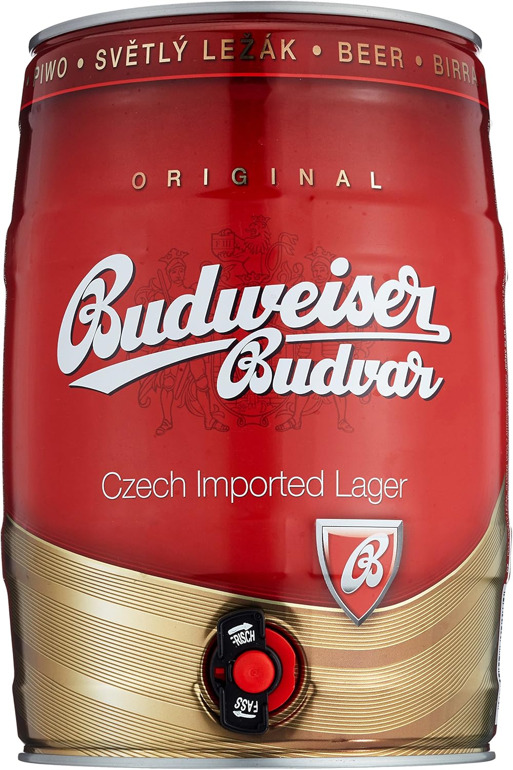 Budweiser Budvar Partyfass 1 X 5 L Amazon De Bier Wein Spirituosen