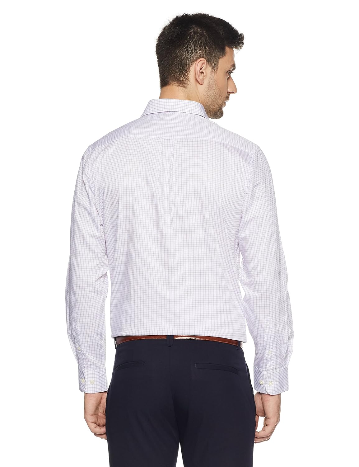 arrow men's plain regular fit cotton formal shirt