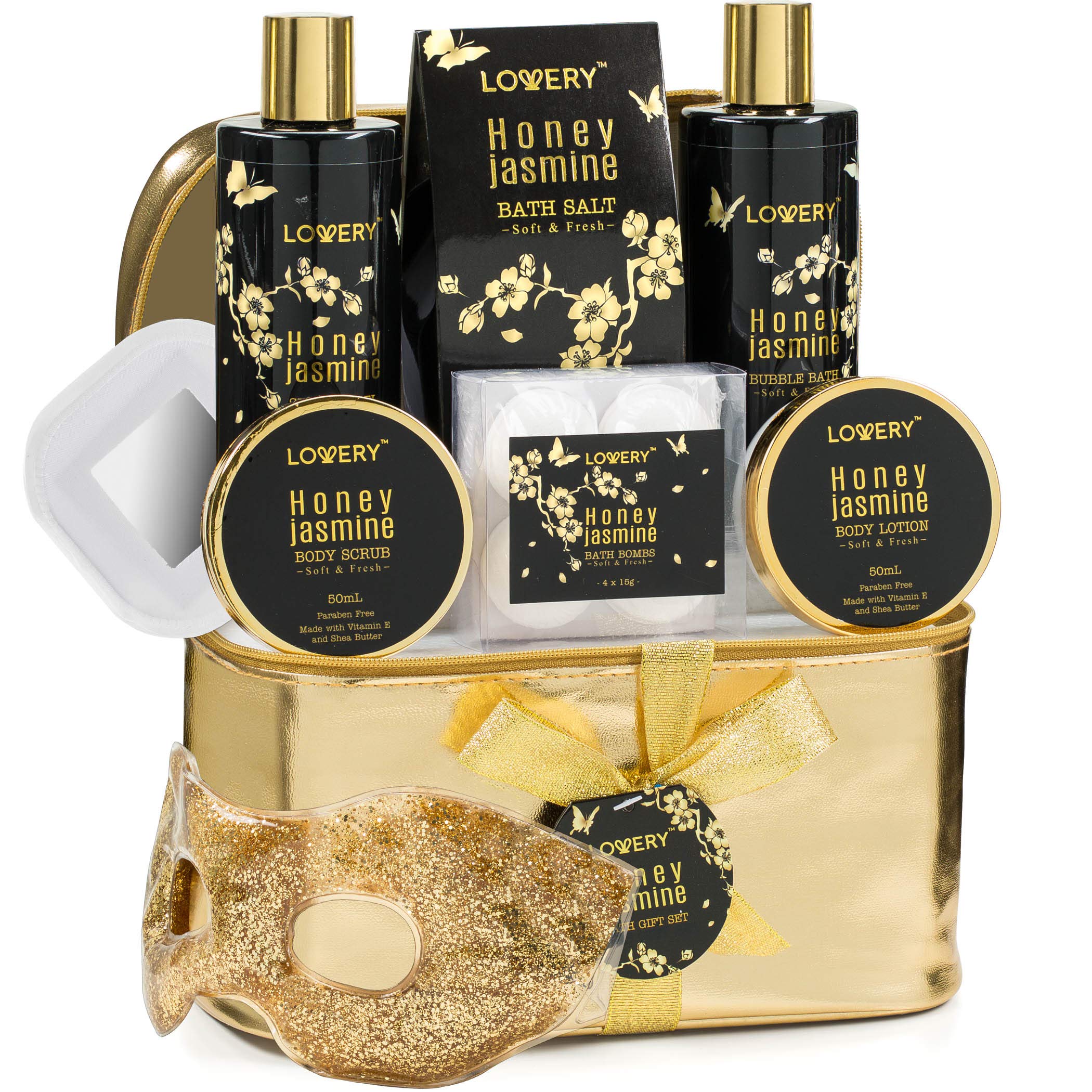 bath and body gift basket for women men and jasmine home spa set