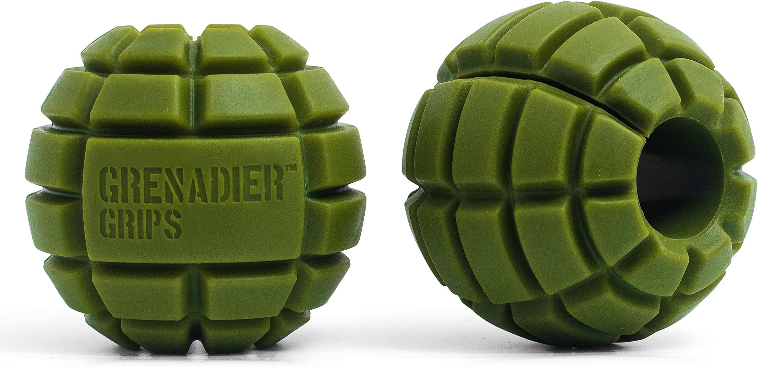 Gunsmith Fitness Grenadier Grips - Unique Fat Bar Dumbell/Barbell Grips For Huge Size Gains, Explosive Power, Increased Grip Strength, Arm Muscle Builder, Crossfit, Improve Climbing and Grappling