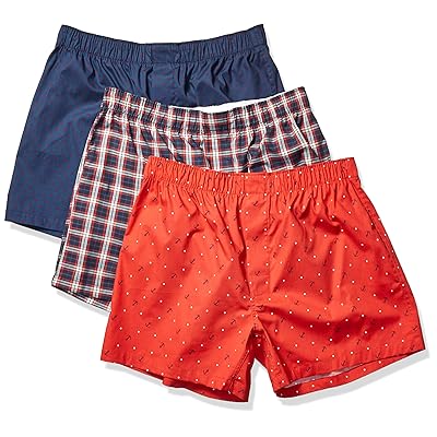 Amazon Brand - Goodthreads Men's 3-Pack Stretch Woven Boxer Shorts