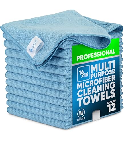 Paños De Microfibra Absorbentes | Pack De 4 Unidades, 30x30 Cm | Ideales Para Limpieza, Dibujo Y Uso Escolar