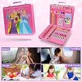Disney Princess Art Set for Girls 60 Pcs Drawing Painting Coloring Craft Kit view 5